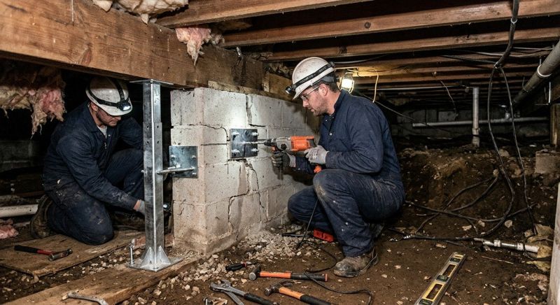Crawlspace Foundation Repair in Ayer, MA