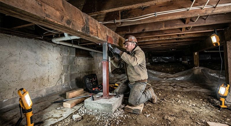 Crawlspace Foundation Repair in Bolton, MA