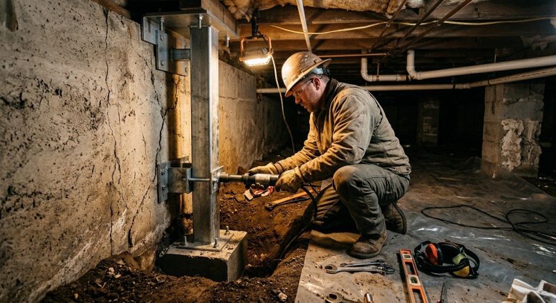 Crawlspace Foundation Repair in Dracut, MA