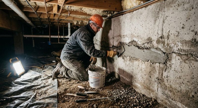 Crawlspace Foundation Repair in Gardner, MA