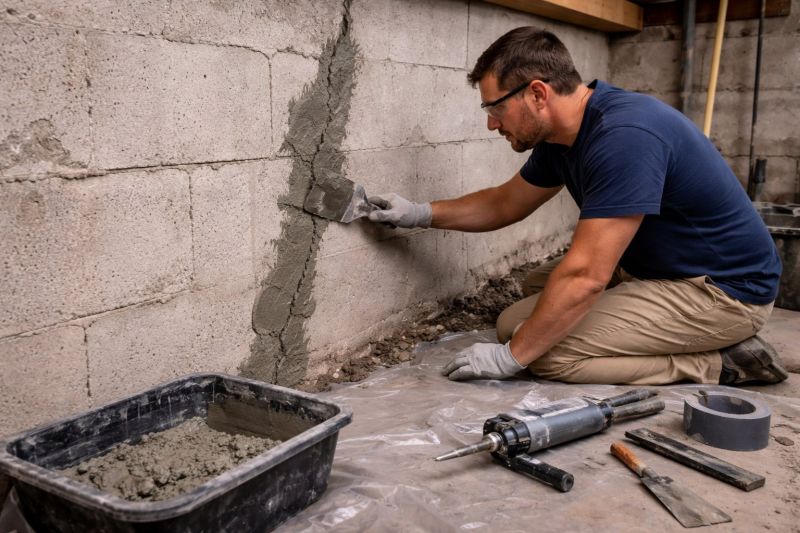 Foundation Crack Repair in Framingham, MA