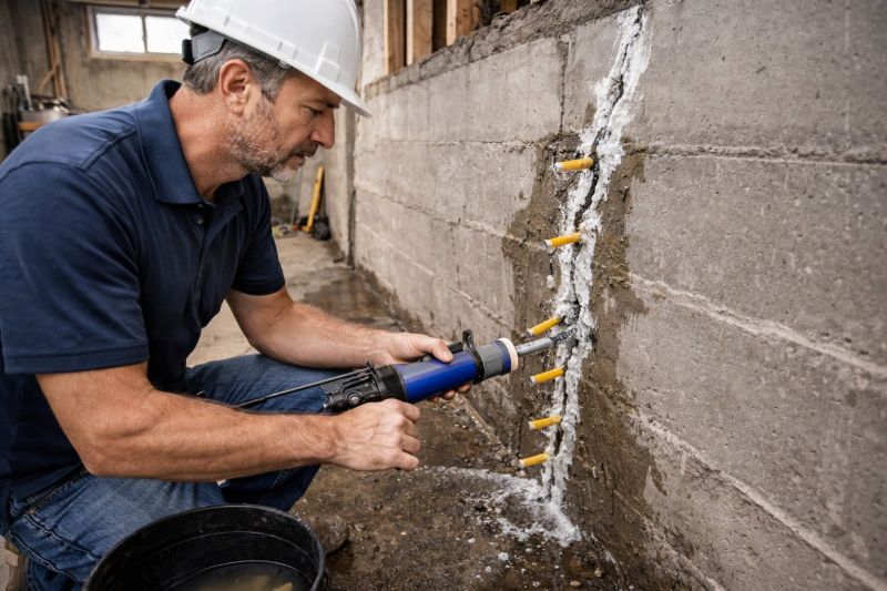 Foundation Crack Sealing in Leominster, MA