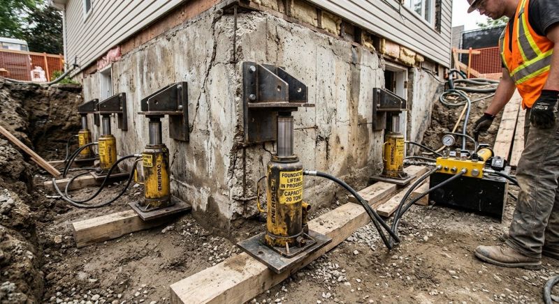 Foundation Jacking in Lancaster, MA