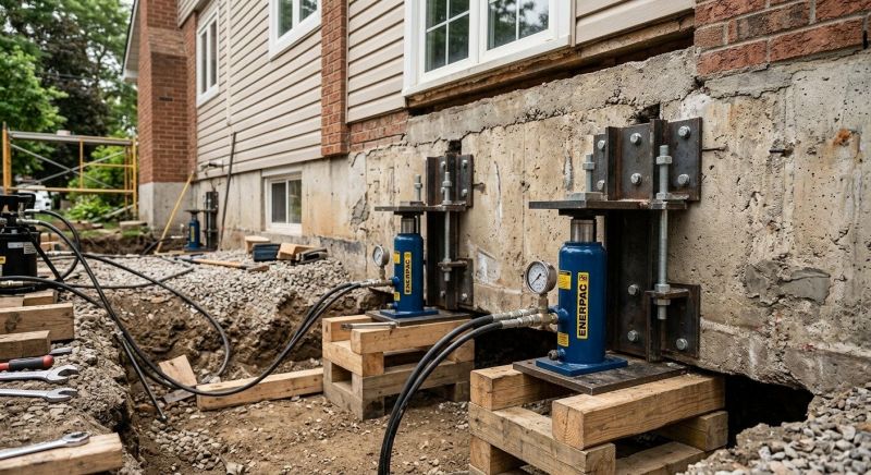 Foundation Jacking in Lincoln, MA