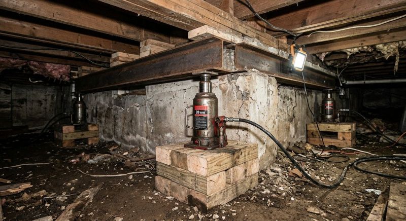 Foundation Jacking in Northborough, MA