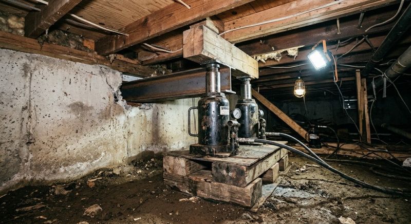 Foundation Jacking in Sudbury, MA