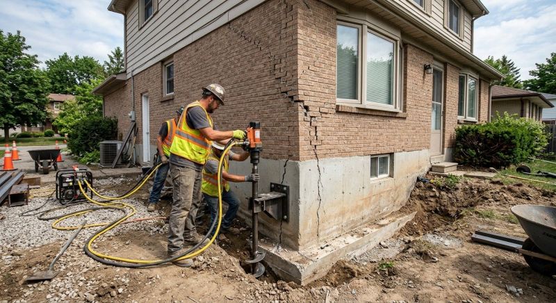 Foundation Lifting in Framingham, MA