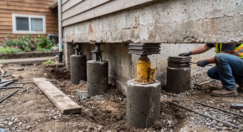 Foundation Pier Leveling in Leominster, MA