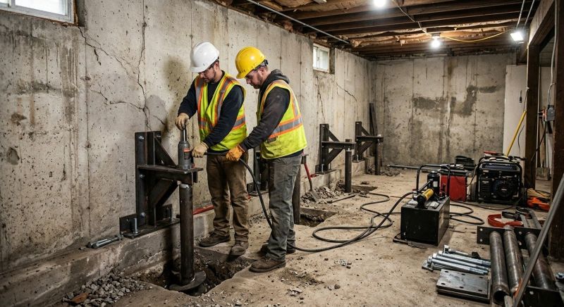 Foundation Stabilizing in Lincoln, MA