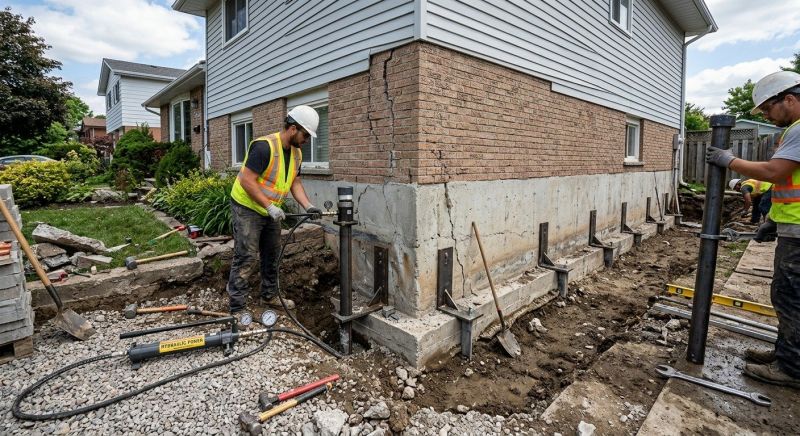 Foundation Stabilizing in Littleton, MA