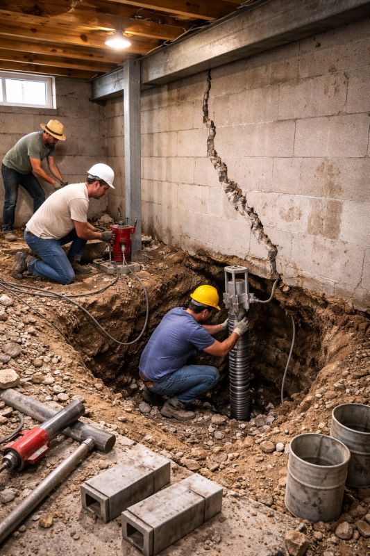 Foundation Structural Repair in Athol, MA
