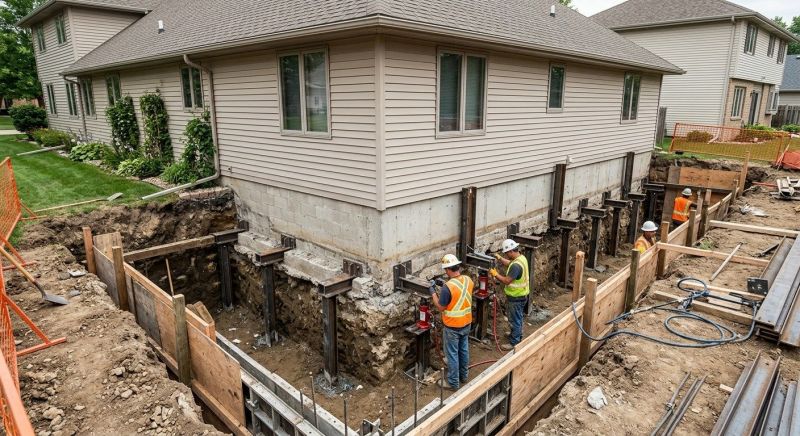 Foundation Underpinning in Leominster, MA