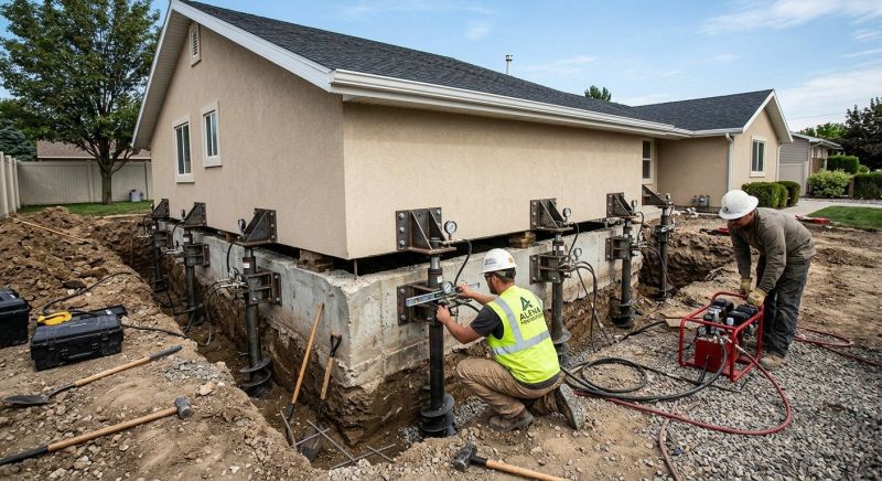 House Foundation Leveling in Leominster, MA