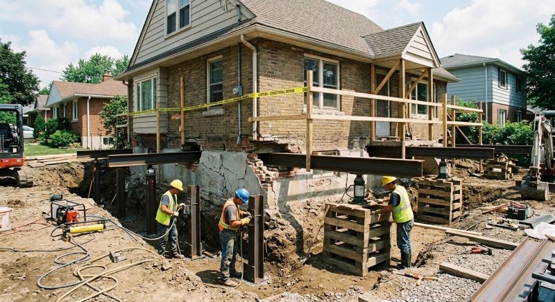 House Foundation Repair in Northborough, MA