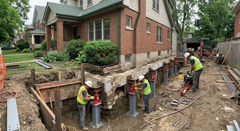 House Underpinning in Leominster, MA