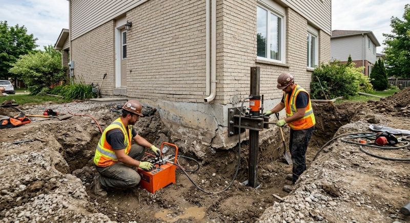 Sinking Foundation Lifting in Leominster, MA