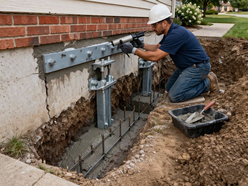 Sinking Foundation Repair in Athol, MA