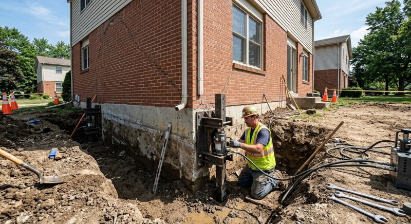Sinking Foundation Repair in Jaffrey, NH
