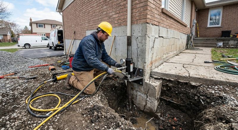 Sinking Foundation Repair in North Billerica, MA