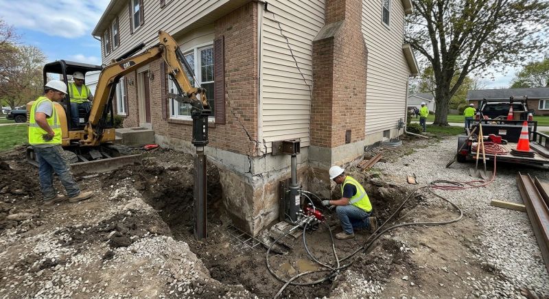 Sinking Foundation Repair in Northborough, MA
