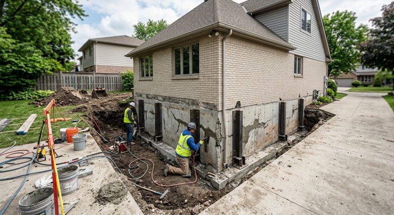 Sinking Foundation Repair in Rindge, NH